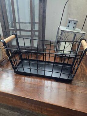 NWOT Wire Basket measures 12" X 4" X 6" tall.